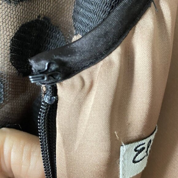 Eliza J Dress Womens Size 10 Polka dot Mesh Fit & Flare Cocktail Dress Feminine - Picture 9 of 14